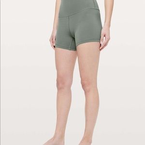 Sage green 4inch align shorts